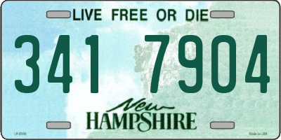 NH license plate 3417904