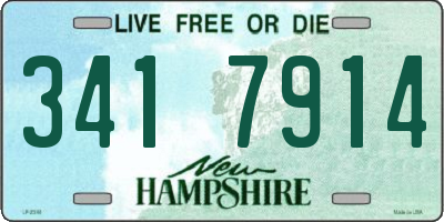 NH license plate 3417914
