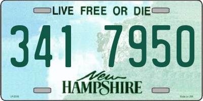 NH license plate 3417950