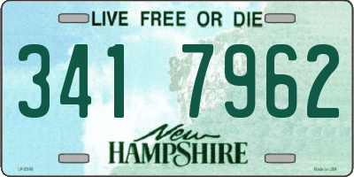 NH license plate 3417962
