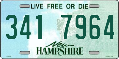 NH license plate 3417964