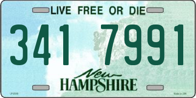 NH license plate 3417991