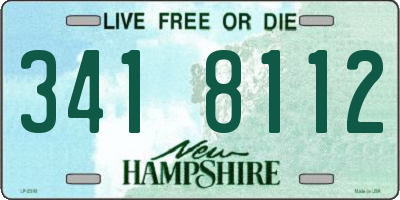 NH license plate 3418112