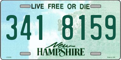 NH license plate 3418159