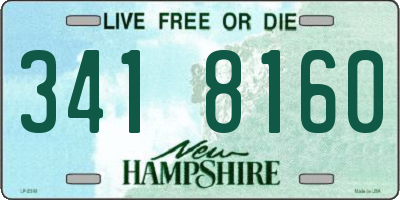 NH license plate 3418160