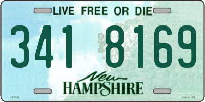 NH license plate 3418169