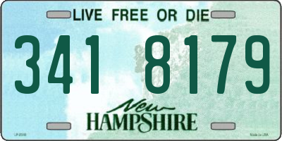 NH license plate 3418179