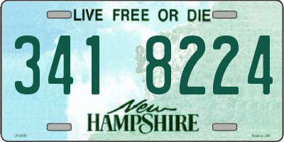 NH license plate 3418224
