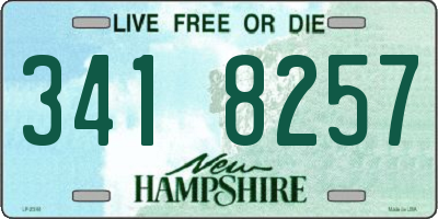 NH license plate 3418257