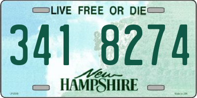 NH license plate 3418274