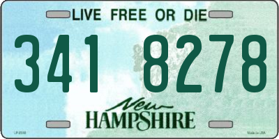 NH license plate 3418278