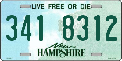 NH license plate 3418312