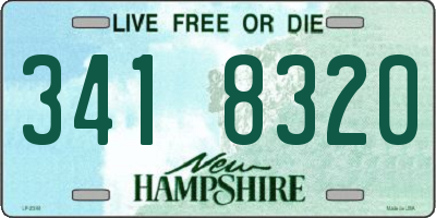 NH license plate 3418320