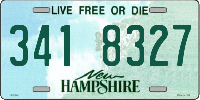 NH license plate 3418327