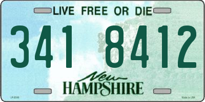 NH license plate 3418412