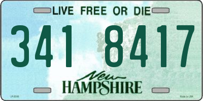NH license plate 3418417