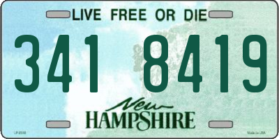 NH license plate 3418419