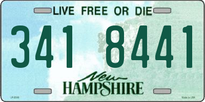 NH license plate 3418441