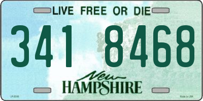 NH license plate 3418468