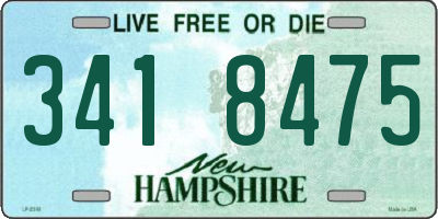 NH license plate 3418475