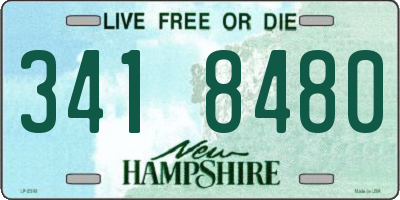 NH license plate 3418480