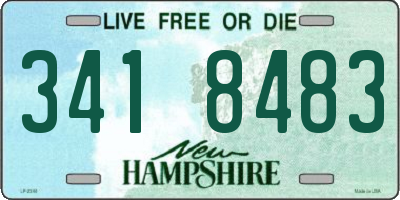 NH license plate 3418483
