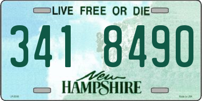 NH license plate 3418490