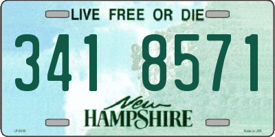 NH license plate 3418571