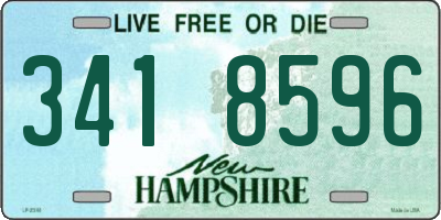 NH license plate 3418596