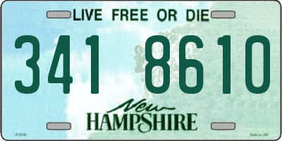 NH license plate 3418610