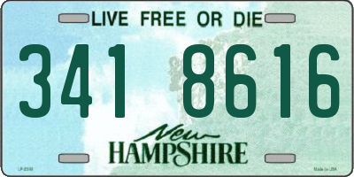 NH license plate 3418616