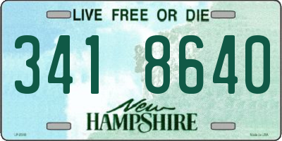 NH license plate 3418640