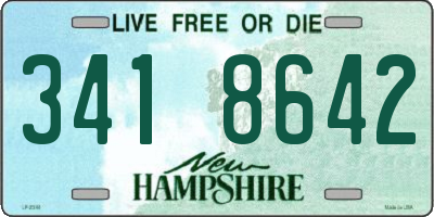 NH license plate 3418642
