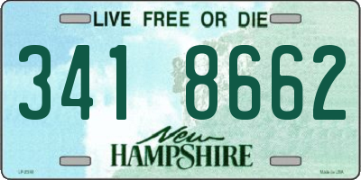 NH license plate 3418662
