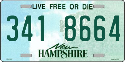 NH license plate 3418664