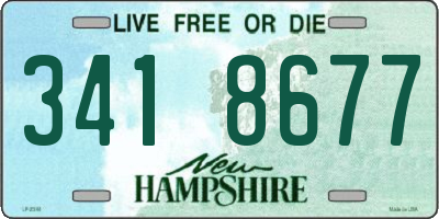 NH license plate 3418677