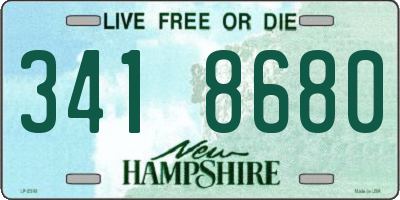 NH license plate 3418680