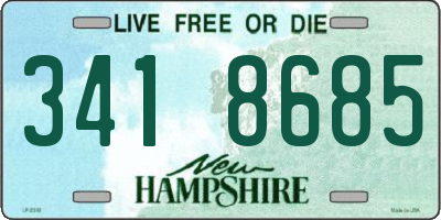 NH license plate 3418685