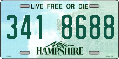 NH license plate 3418688
