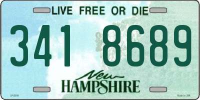 NH license plate 3418689