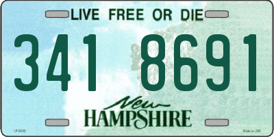 NH license plate 3418691