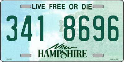 NH license plate 3418696