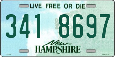 NH license plate 3418697