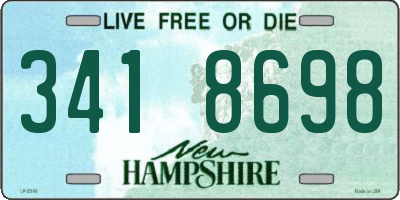 NH license plate 3418698