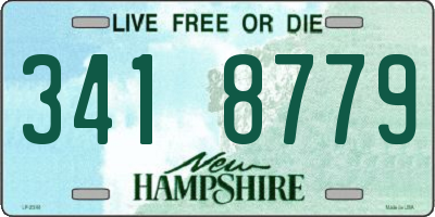 NH license plate 3418779