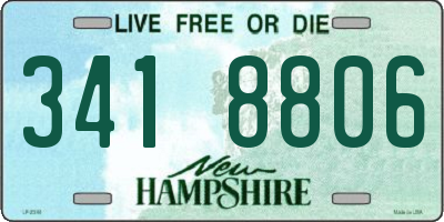 NH license plate 3418806