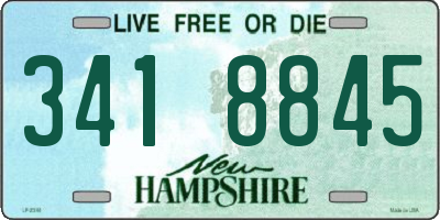 NH license plate 3418845