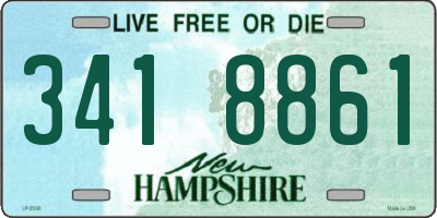 NH license plate 3418861