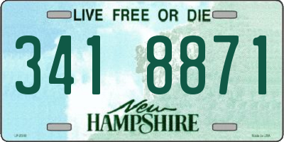 NH license plate 3418871