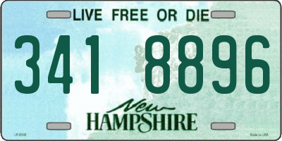 NH license plate 3418896